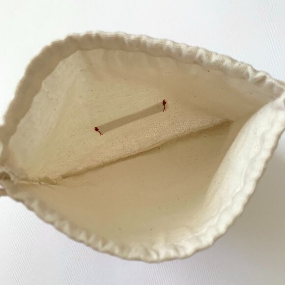 Valentino Garavani Dust Bag Beige Red Pouch Drawstring Storage Gift Chic Luxury - Picture 4 of 8